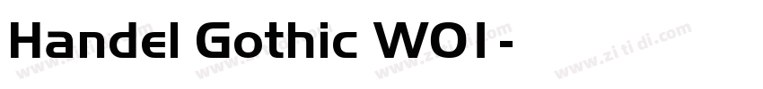 Handel Gothic W01字体转换